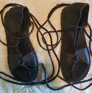 Samurai style sandals